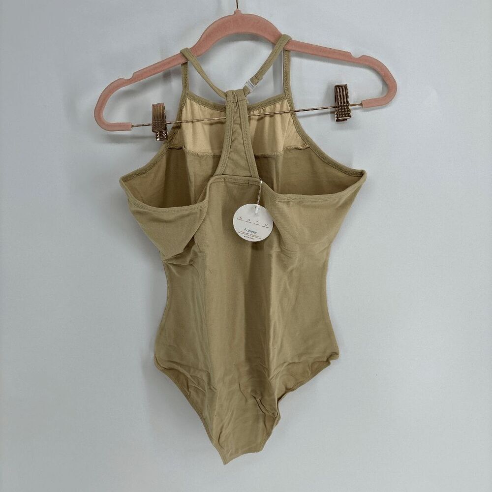 Arshiner Women's Tan Halter Back Sleeveless Bodysuit Size XL NWT - Picture 5 of 8